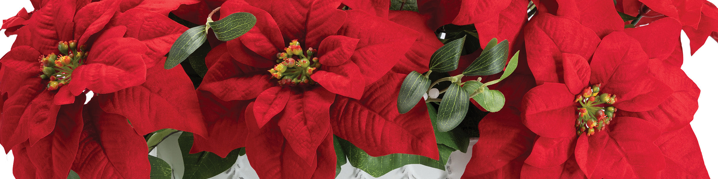 Silk Poinsettia Plants