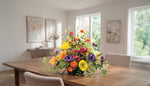 Poppy, Tiger Lily & Climbing Rose Faux Flower Centerpiece FLB297-MP