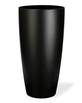 Tall Uptown Decorative Container 13"W x 23"H Satin Black CTA241-SBK