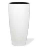 Tall Uptown Decorative Container 13"W x 23"H Satin White CTA241-SWH