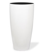 Tall Uptown Decorative Container 13"W x 23"H Satin White CTA241-SWH
