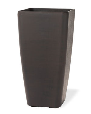 Tall Cubico Decorative Container - 12"W x 23"H Havana Brown CTA246-HBR