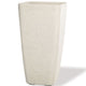 Tall Cubico Decorative Container - 9"W x 16"H - Sand White CTB245-SAW