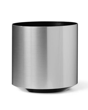 Cylinder Container - 14" W x  14" H - Brushed Chrome CTB112-BC