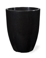 Fiberglass Garden Glaze Container -14" W x 17"H - Black CTB217-BK