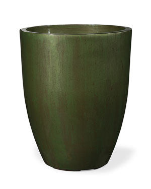 Fiberglass Garden Glaze Container - 14" W x 17"H - Green CTB217-GR
