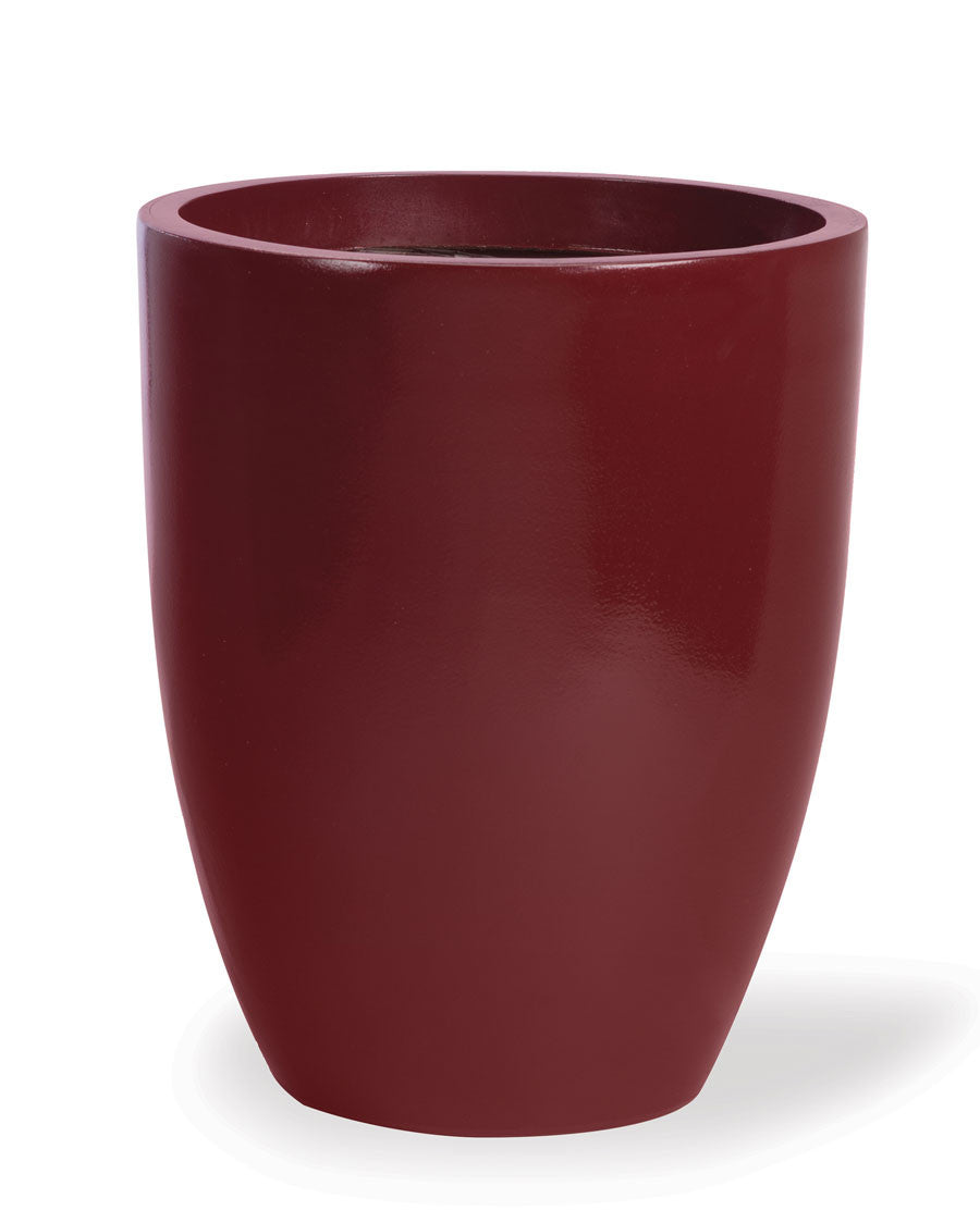 Fiberglass Garden Glaze Container - 14" W x 17"H - Oxblood CTB217-OX