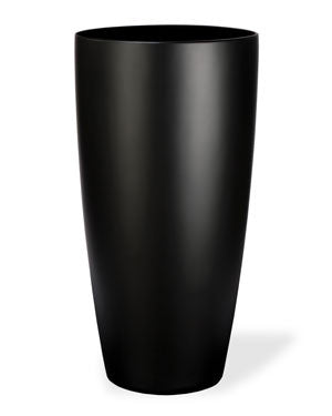 Tall Uptown Decorative Container - 9"W x 16"H Satin Black CTB240-SBK