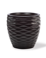 Valencia Decorative Container - 13.5"W x 13"H - Satin Black CTB255-SBK
