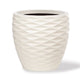Valencia Decorative Container - 13.5"W x 13"H - Satin Ivory CTB255-SIV