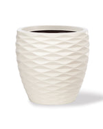 Valencia Decorative Container - 13.5"W x 13"H - Satin Ivory CTB255-SIV