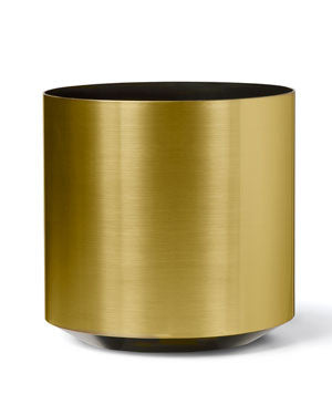 Cylinder Container - 12" W x  12" H - Brushed Gold CTD111-BG