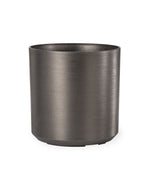 Spun Metallic Tree & Plant Container - 11" H x 11 W - Black Steel CTD137-BST