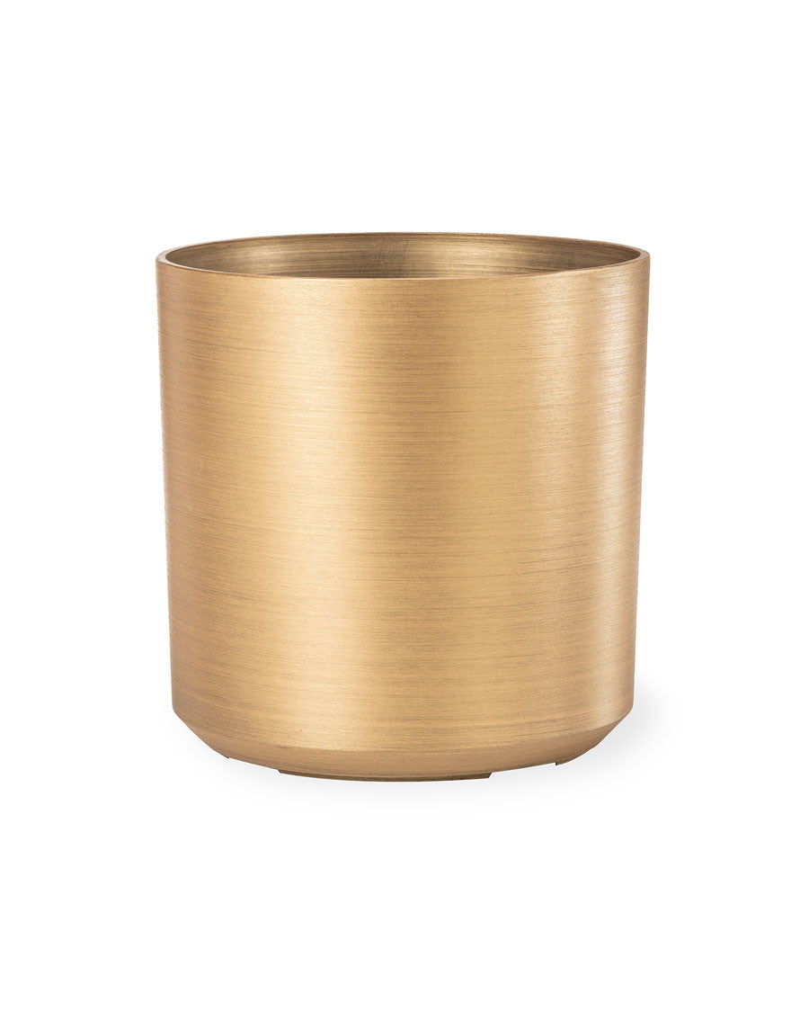 Spun Metallic Tree & Plant Container -  11" H x 11" W - Gold CTD137-GLD