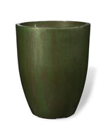 Fiberglass Garden Glaze Container - 11"W x 13.75"H - Green CTD216-GR