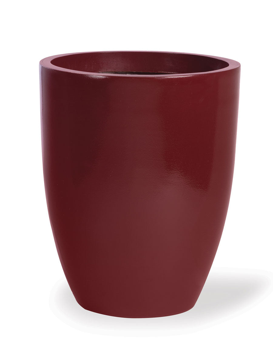 Fiberglass Garden Glaze Container - 11"W x 13.75"H - Oxblood CTD216-OX