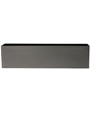 24" Cubicle/Ledge Plant Container - Brushed Graphite CTE115-GH