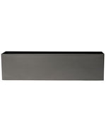 24" Cubicle/Ledge Plant Container - Brushed Graphite CTE115-GH
