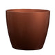 Fiberglass Uptown Decorative Container - 8"W x 8"H - Burnt Copper CTF199-BCP
