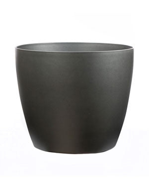 Fiberglass Uptown Decorative Container - 8"W x 8"H - Light Graphite CTF199-LGH