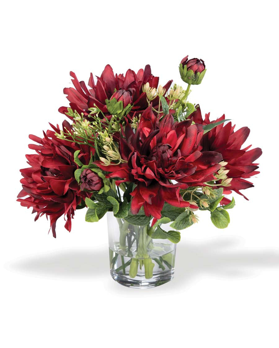 Dahlia Delight Silk Flower Arrangement