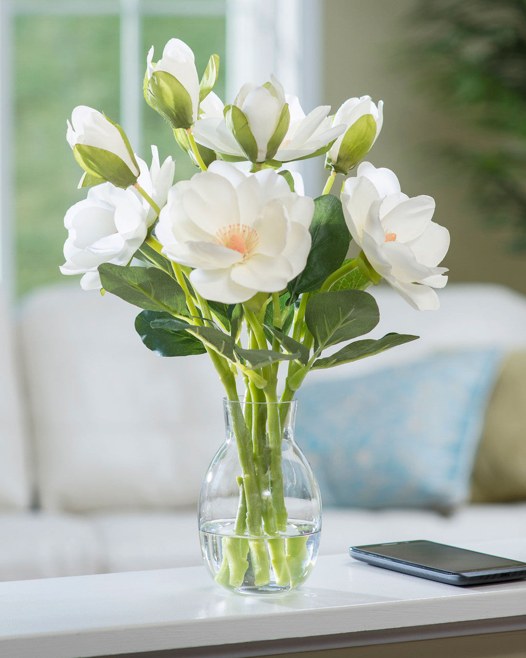 Magnolia Silk Flower Arrangement FLA188-CR