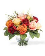 Rose Bouquet Silk Flower Accent FLA206