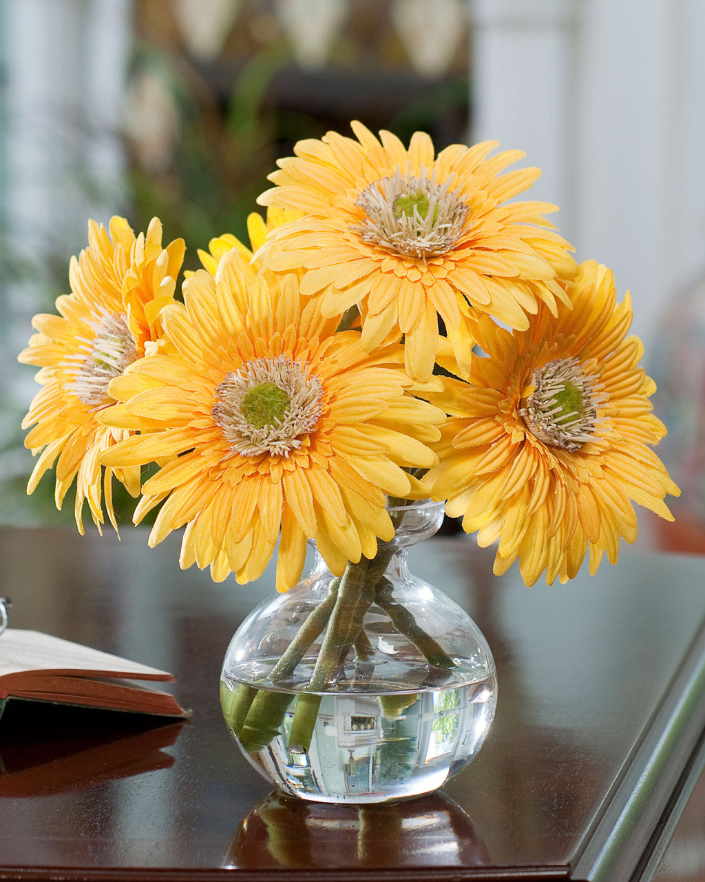 Gerbera Daisy Silk Flower Arrangement