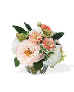Peaches & Cream Silk Flower Arrangement FLA709-MS