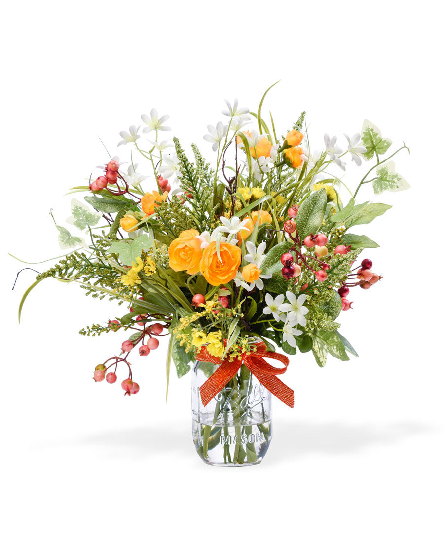 Mixed Wildflowers Silk Flower Arrangement FLA848