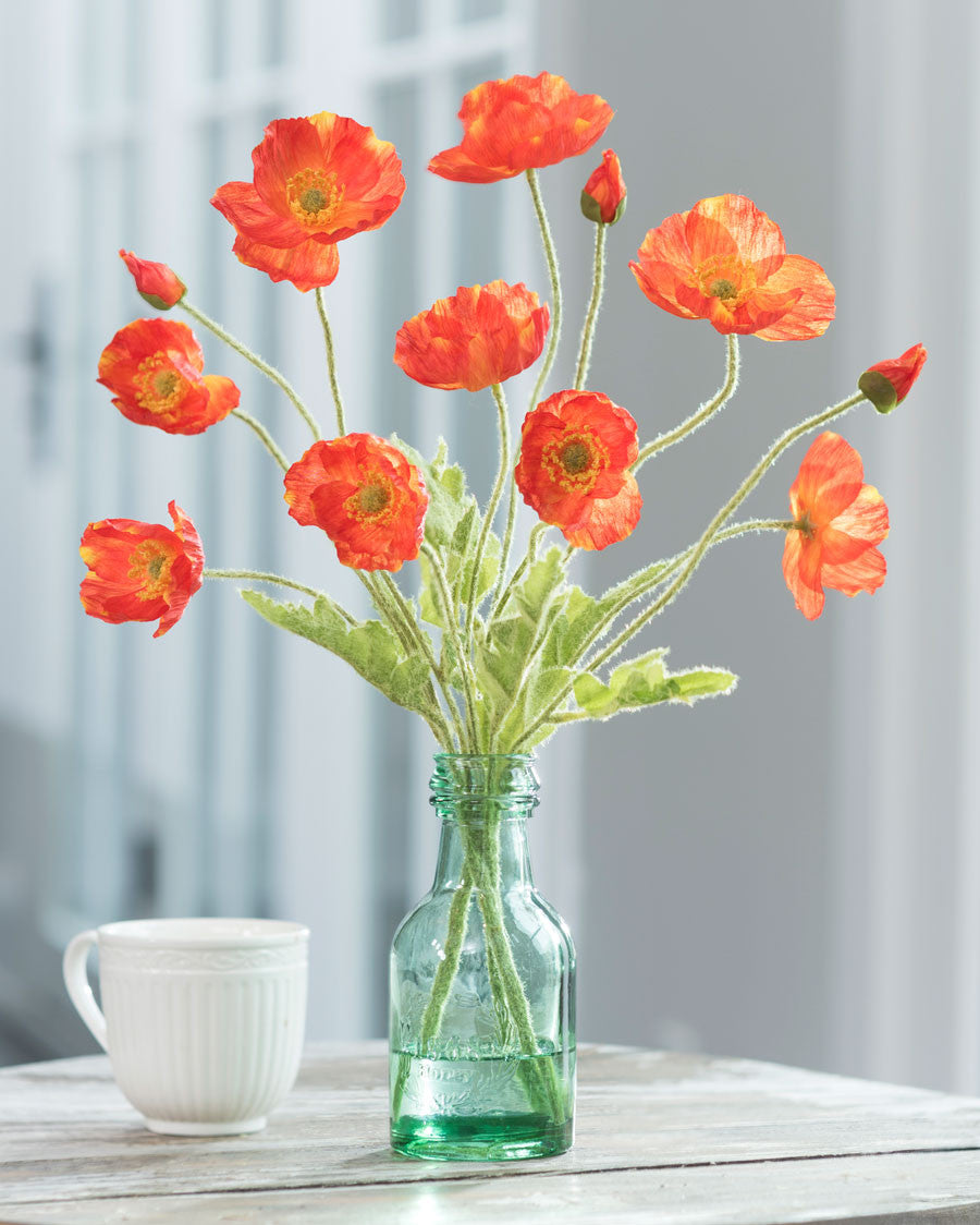 California Poppies Silk Flower Arrangement FLA877