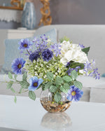 Cosmos & Hydrangea Silk Flower Arrangement FLA979-BLW