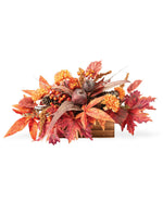 Maple, Pomegranate & Pinecone Faux Autumn Centerpiece FLB161-NA