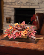 Maple, Pomegranate & Pinecone Faux Autumn Centerpiece FLB161-NA