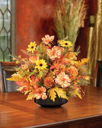 Warm Days of Fall Silk Flower Centerpiece FLB163-NA
