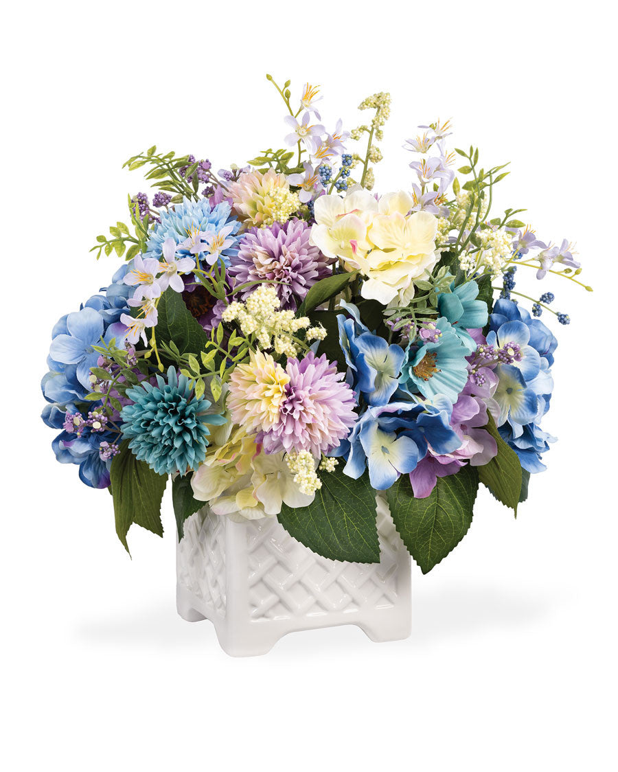 Garden Party Silk Flower Centerpiece FLB182-LVB