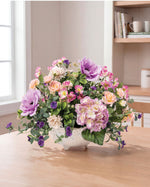 Hydrangea, Anemone & Rose Silk Flower Centerpiece FLB270-MS
