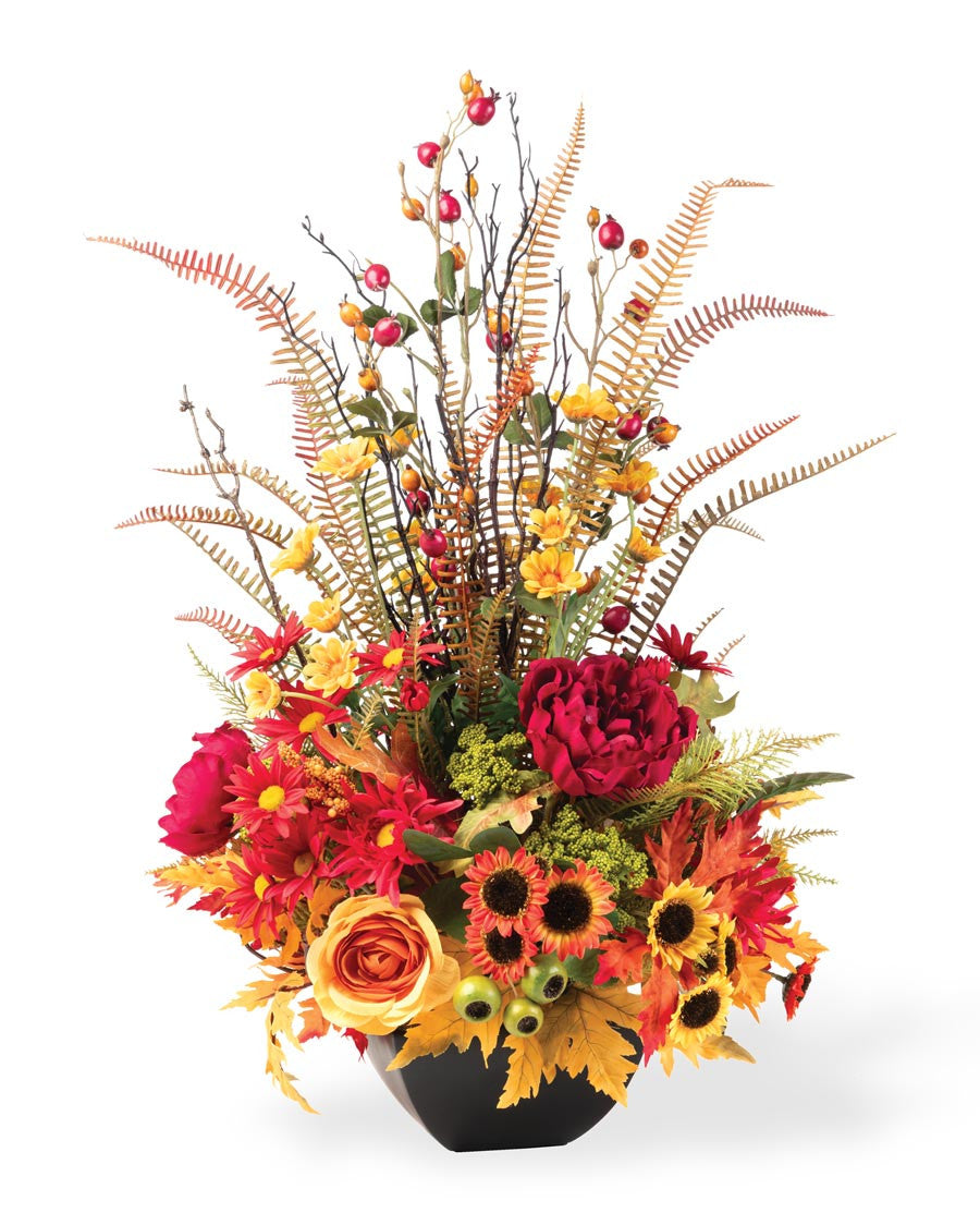 Autumn Garden Silk Flower Centerpiece FLB327-MP