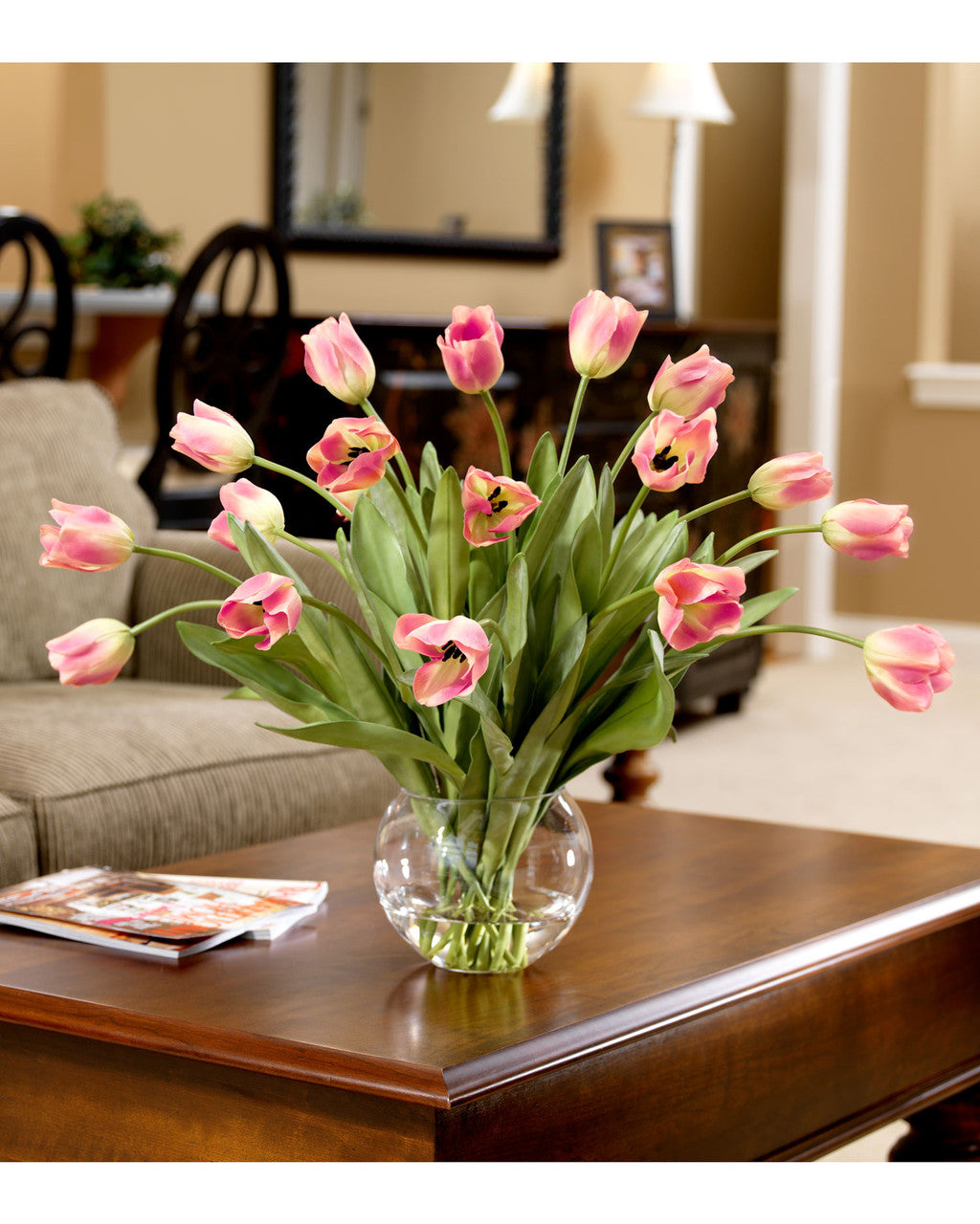 Abundance of Tulips Silk Centerpiece FLB445