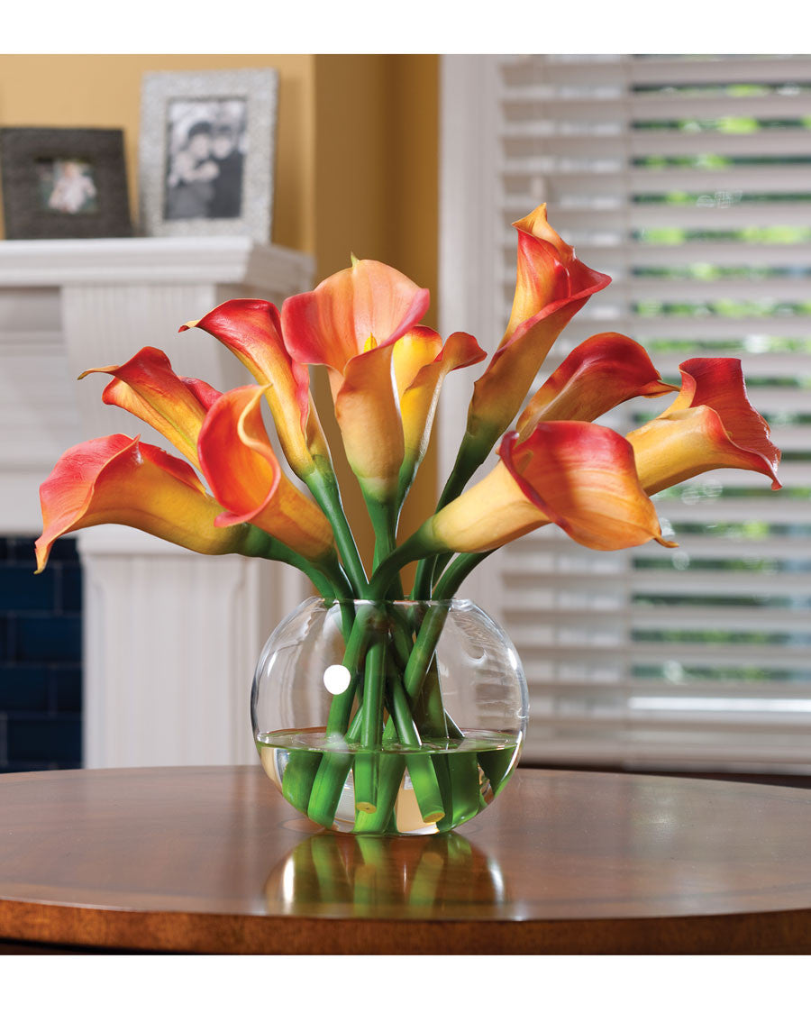 Calla Lily Silk Flower Centerpiece FLB602