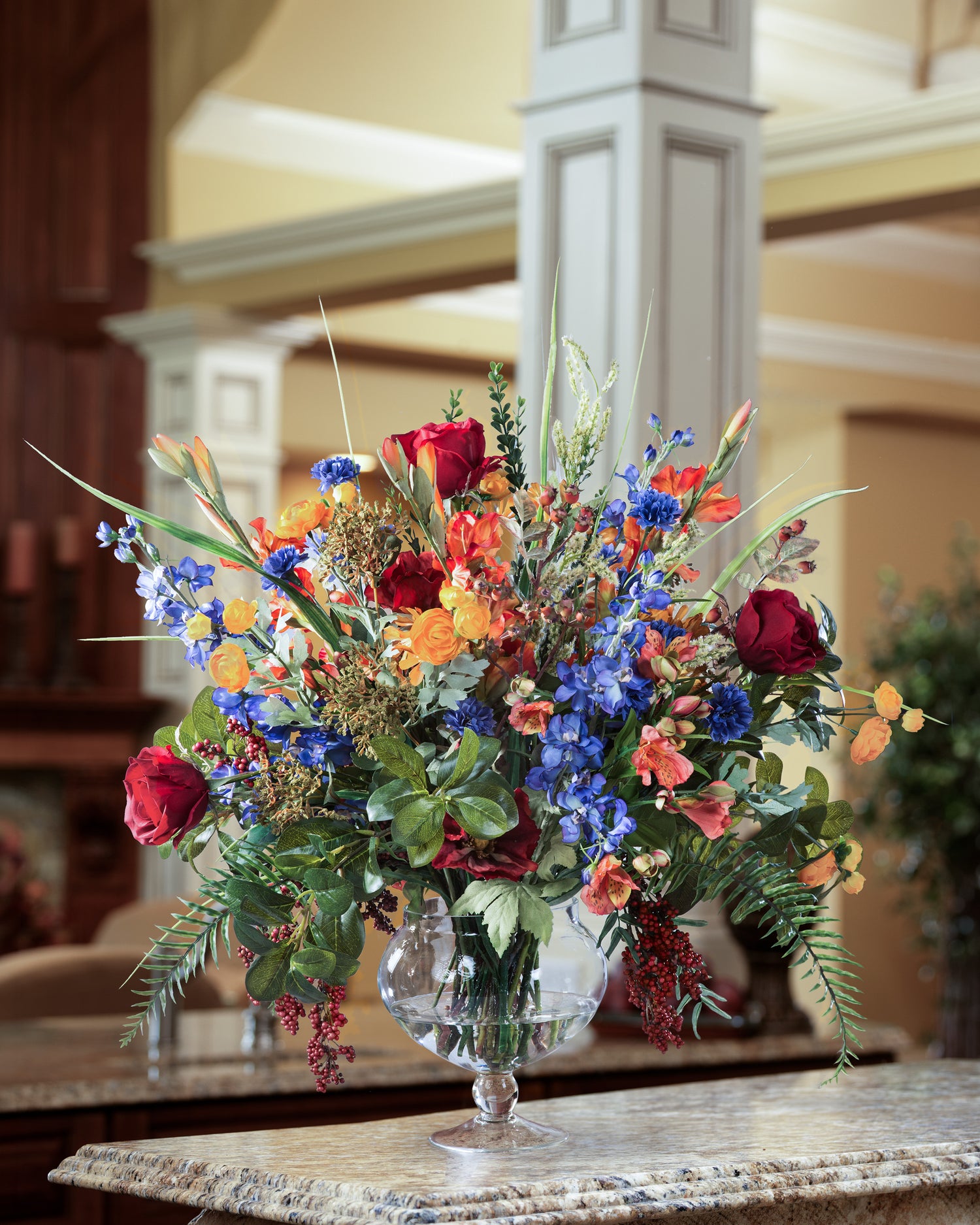 Glorious Garden Silk Flower Centerpiece FLB766-MP