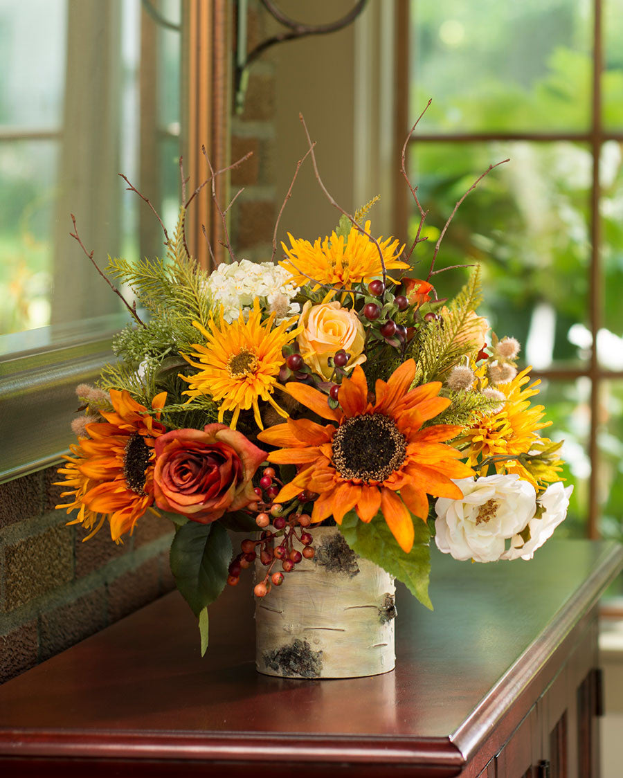 Autumn Sunrise Silk Flower Centerpiece FLB774-MP