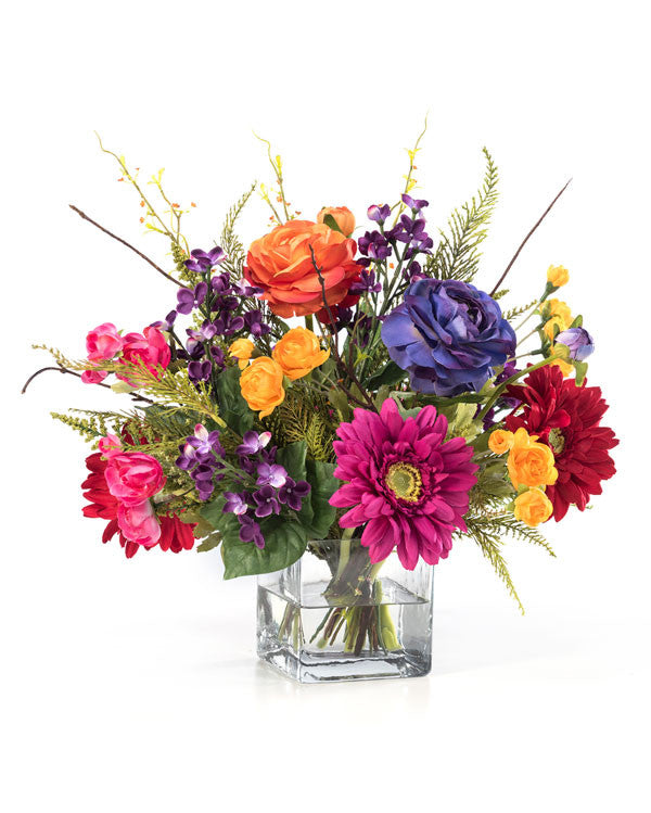 Festive Mood Silk Flower Centerpiece FLB839-MP