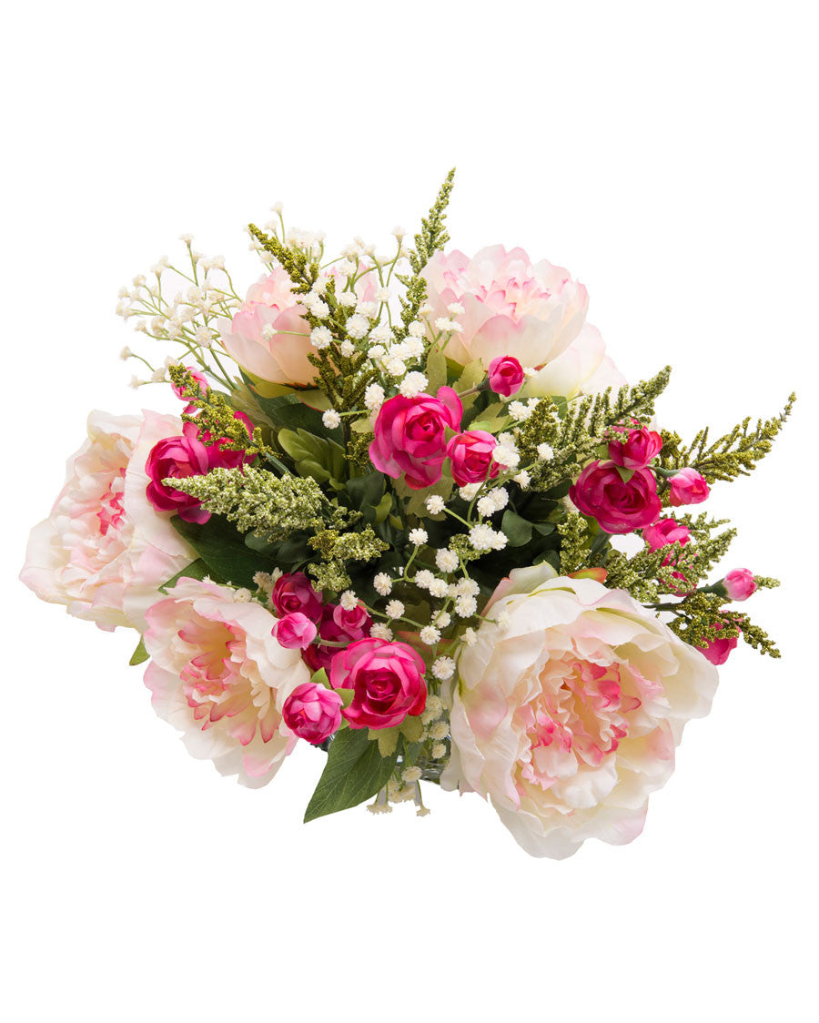 Peony & Ranunculus Silk Flower Arrangement FLB863