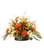 Alstromeria, Rose & Mum Silk Flower Centerpiece FLB917-MP