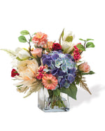 Dahlia, Hydrangea & Berries Silk Flower Centerpiece FLB927