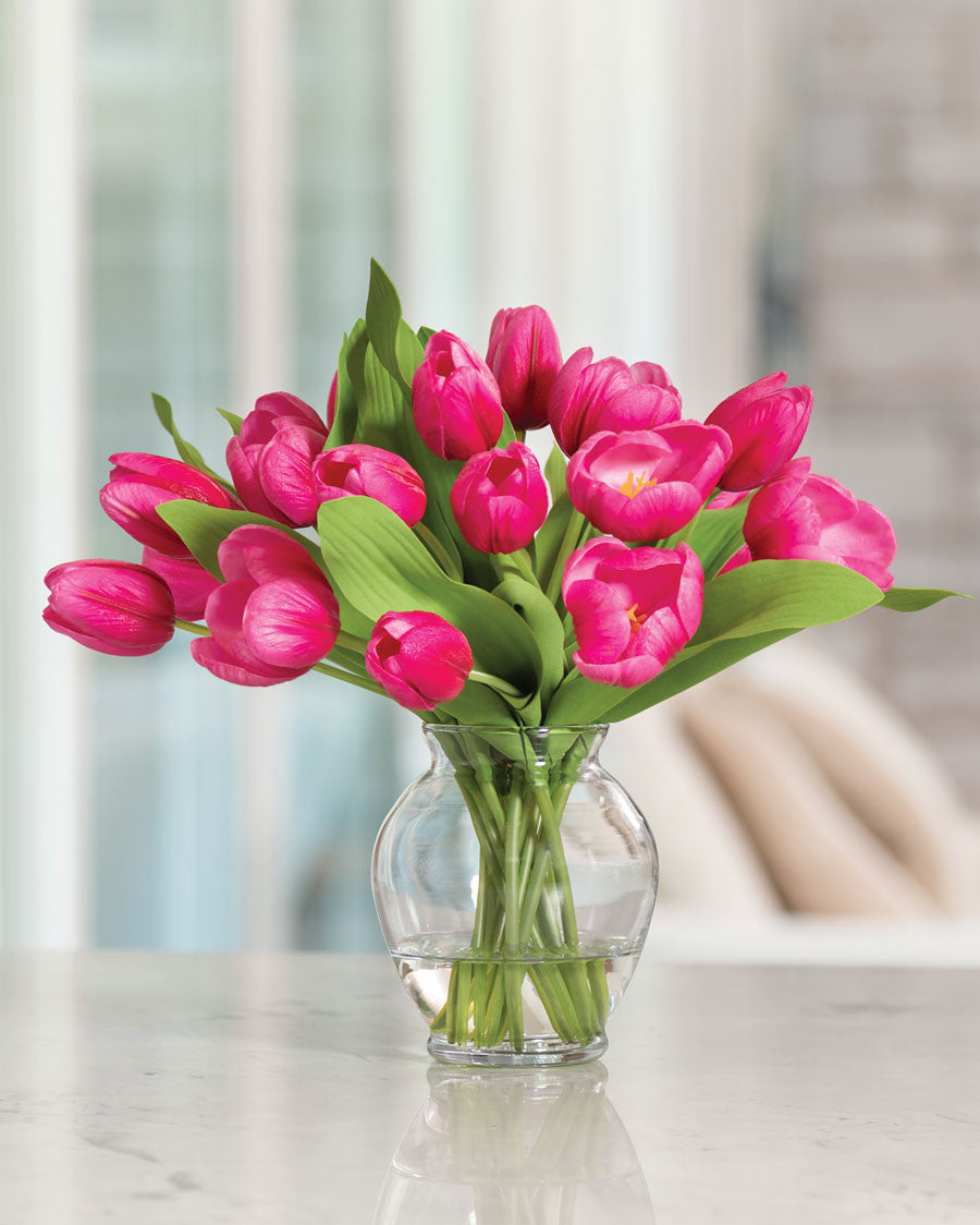 Garden Tulip Faux Flower Bouquet FLB941