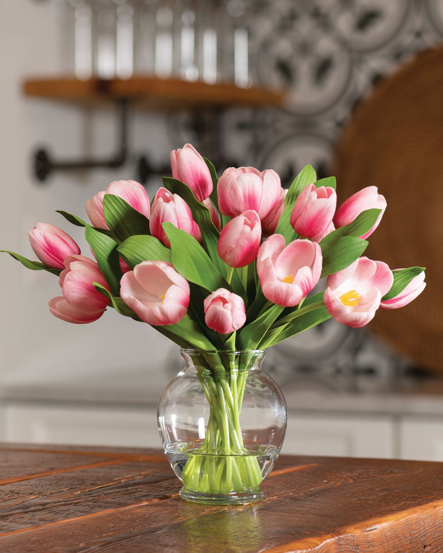 Garden Tulip Faux Flower Bouquet FLB941