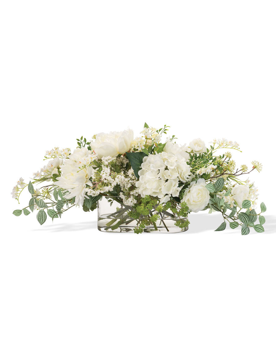 Simplistic Splendor Faux Flower Centerpiece FLB943-CRW
