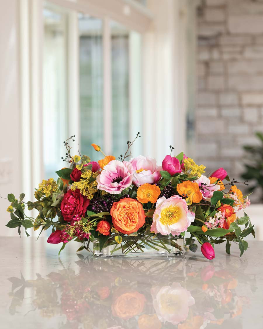 Garden Celebration Faux Flower Centerpiece FLB944-MP